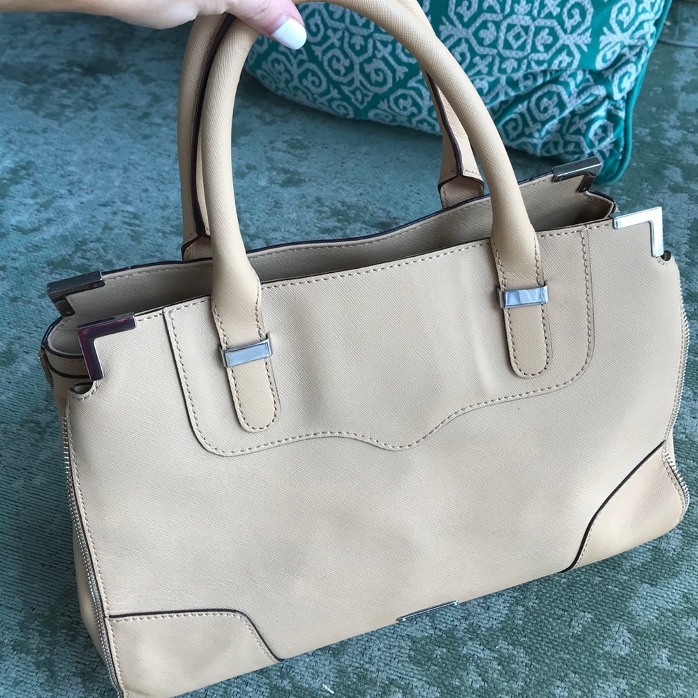 Rebecca Minkoff Nude Leather Amorous Satchel Purse